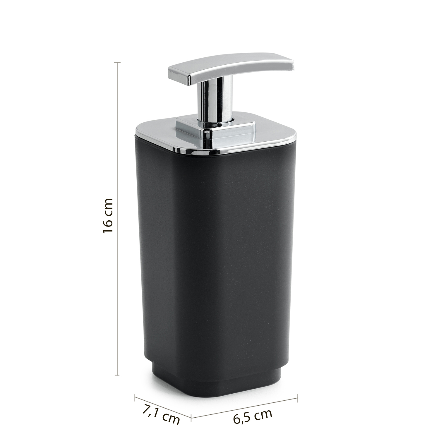 gedy-seventy-distributeur-savon-poser-noir-mat image 2