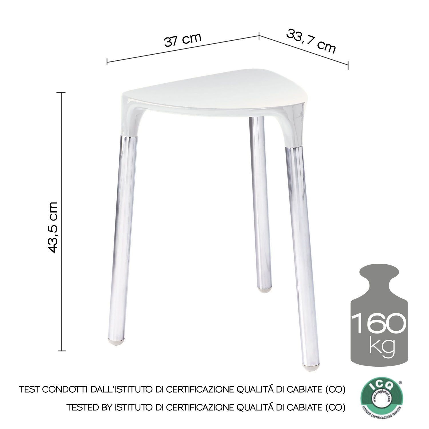 gedy-yannis-tabouret-blanc-salle-de-bain image 2