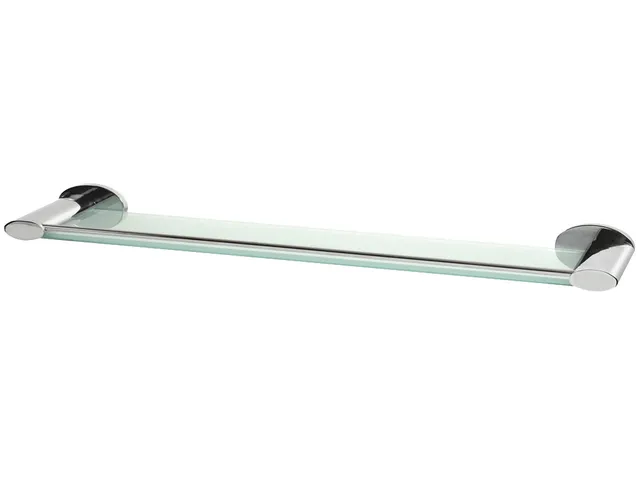 bisk-side-chrom-tablette-salle-de-bain-verre image 1