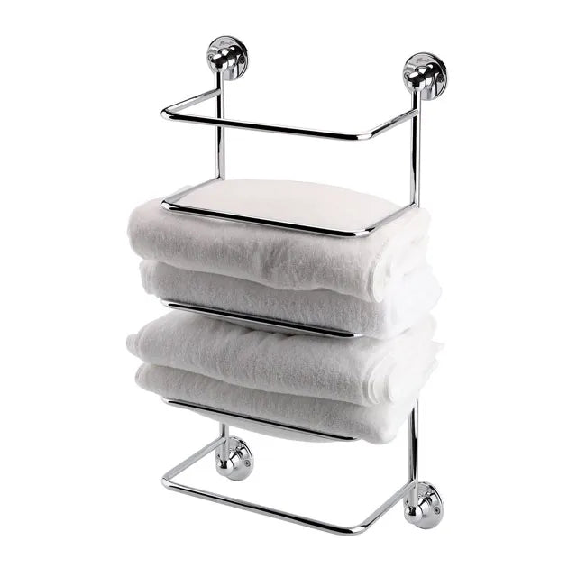 hudor-r-tro-porte-serviettes-mural-chrome-salle-de-bain image 1
