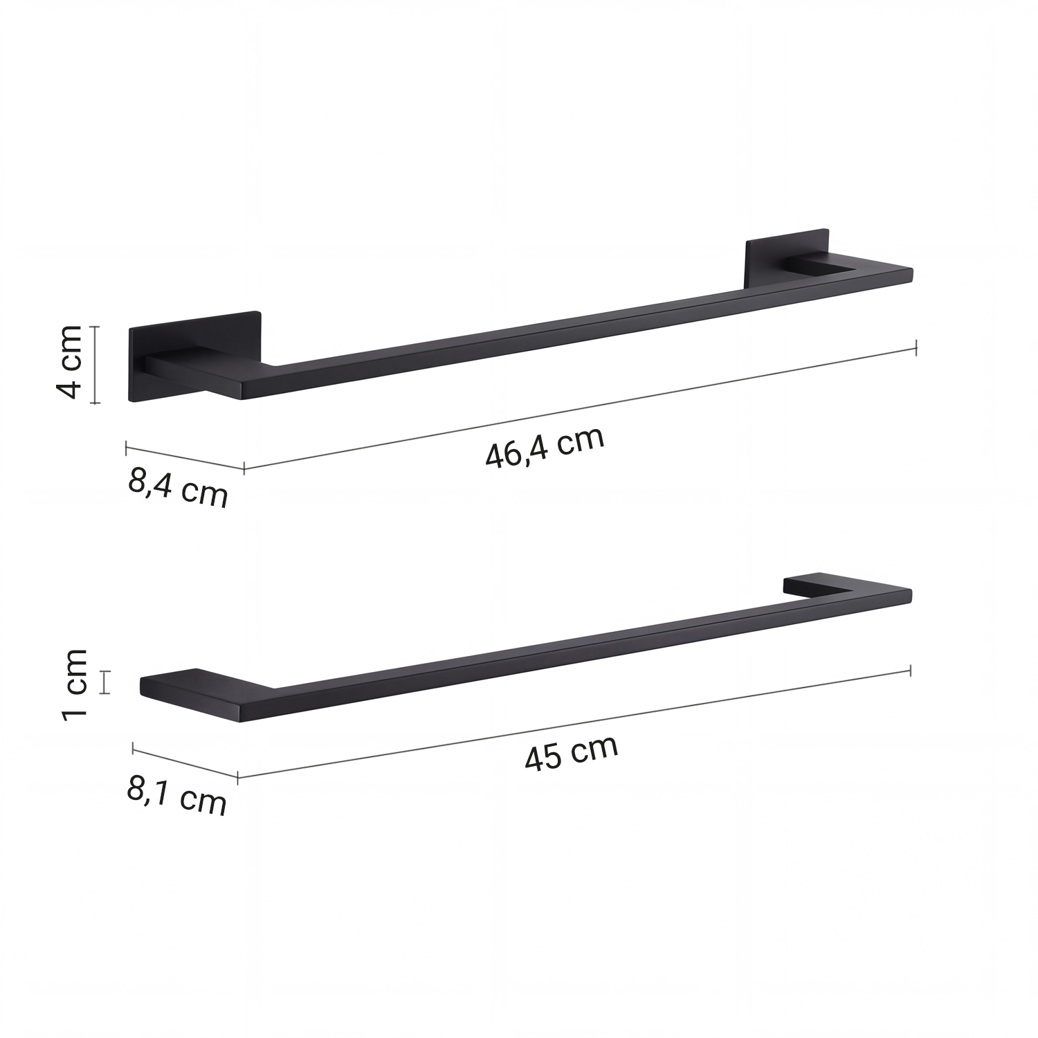 gedy-zermatt-porte-serviette-45-cm-noir-mat-m-tal image 3