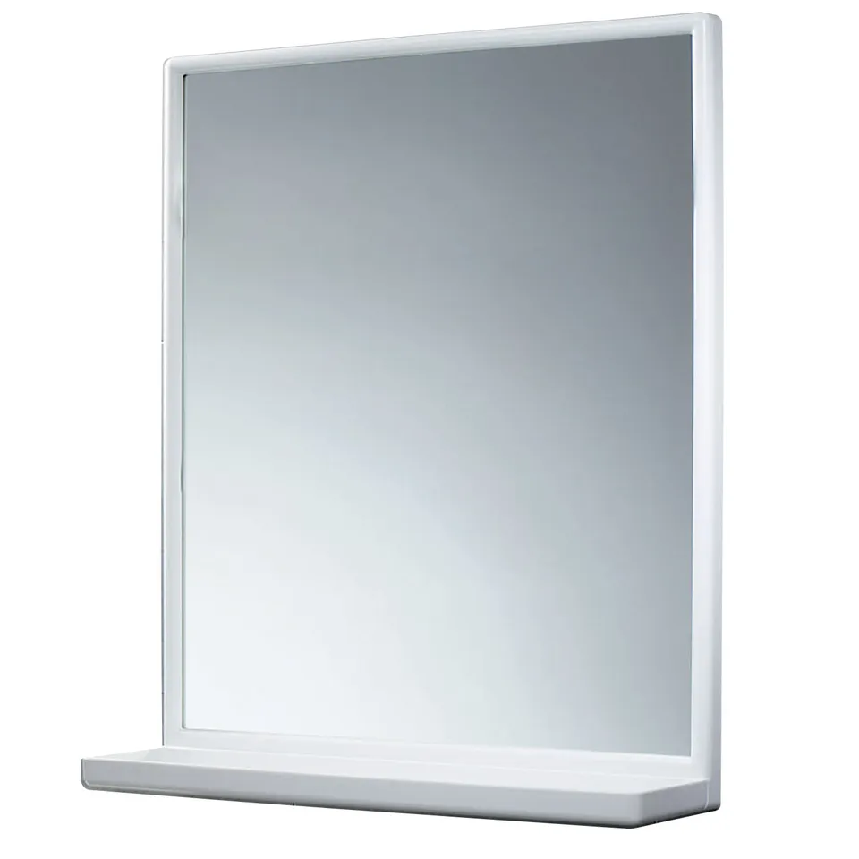 gedy-2901-miroir-45x60-cm-blanc-avec-tag-re image 1