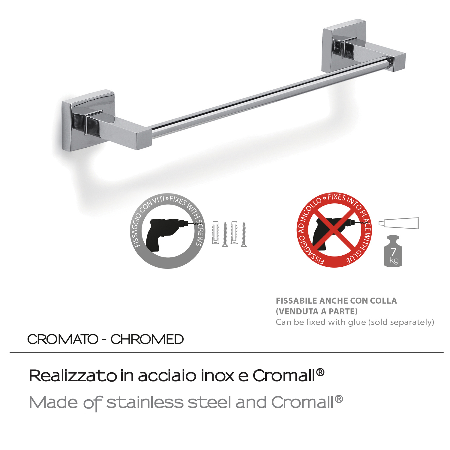 gedy-olimpo-porte-serviette-35-cm-chrome image 4
