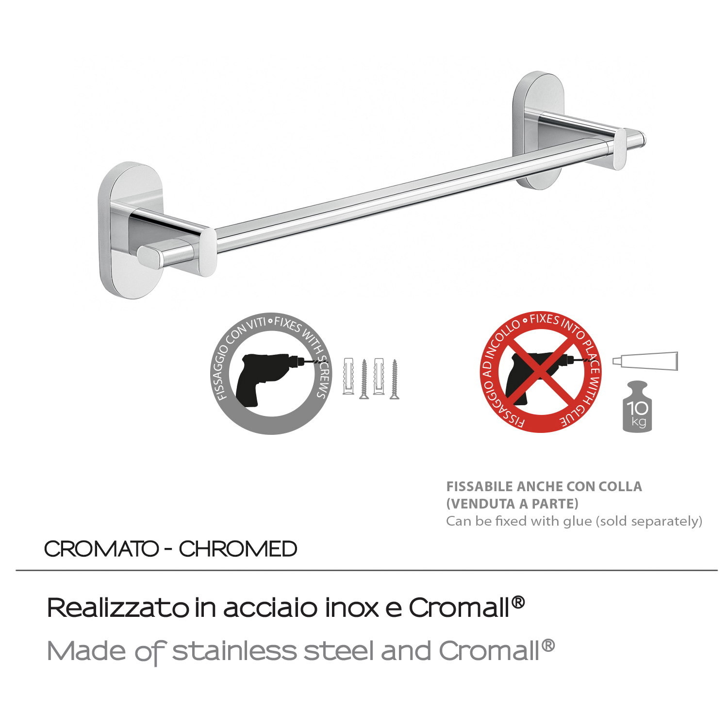 gedy-febo-porte-serviettes-35-cm-chrome image 6