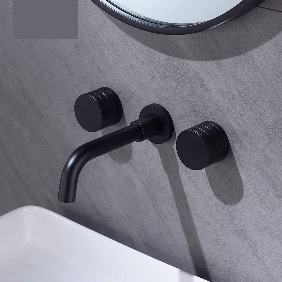 hudor-c-phise-052-robinet-lavabo-mural-noir-mat image 2