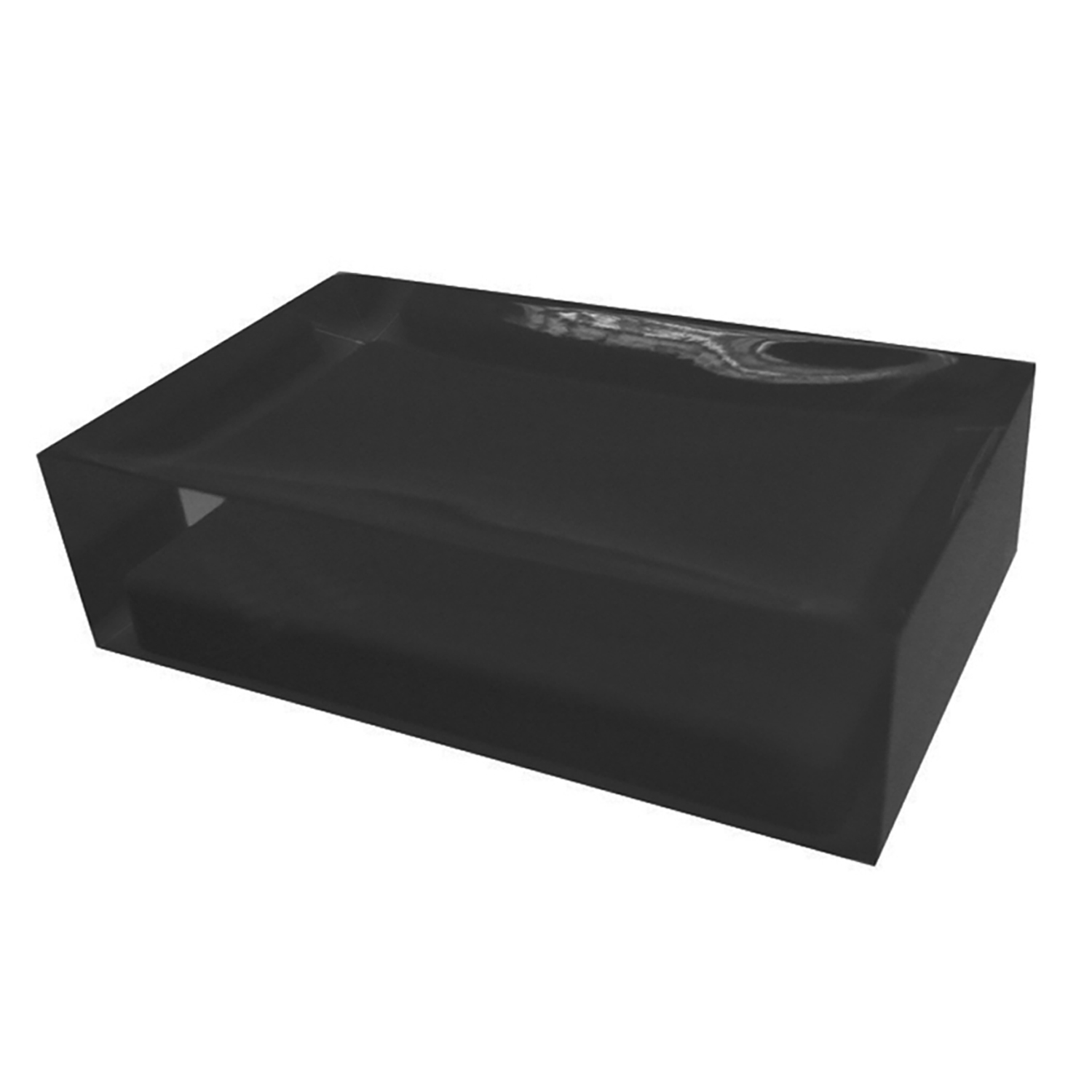 gedy-rainbow-porte-savon-noir-poser-salle-de-bain image 1