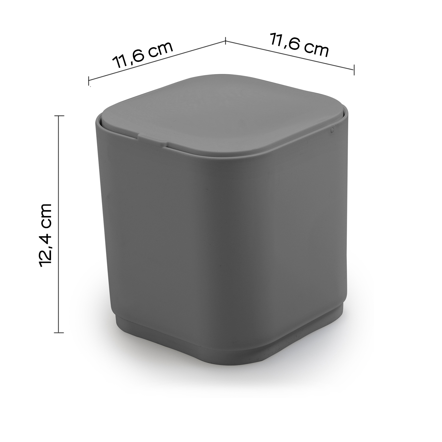 gedy-seventy-poubelle-de-table-gris-1-2-l image 2
