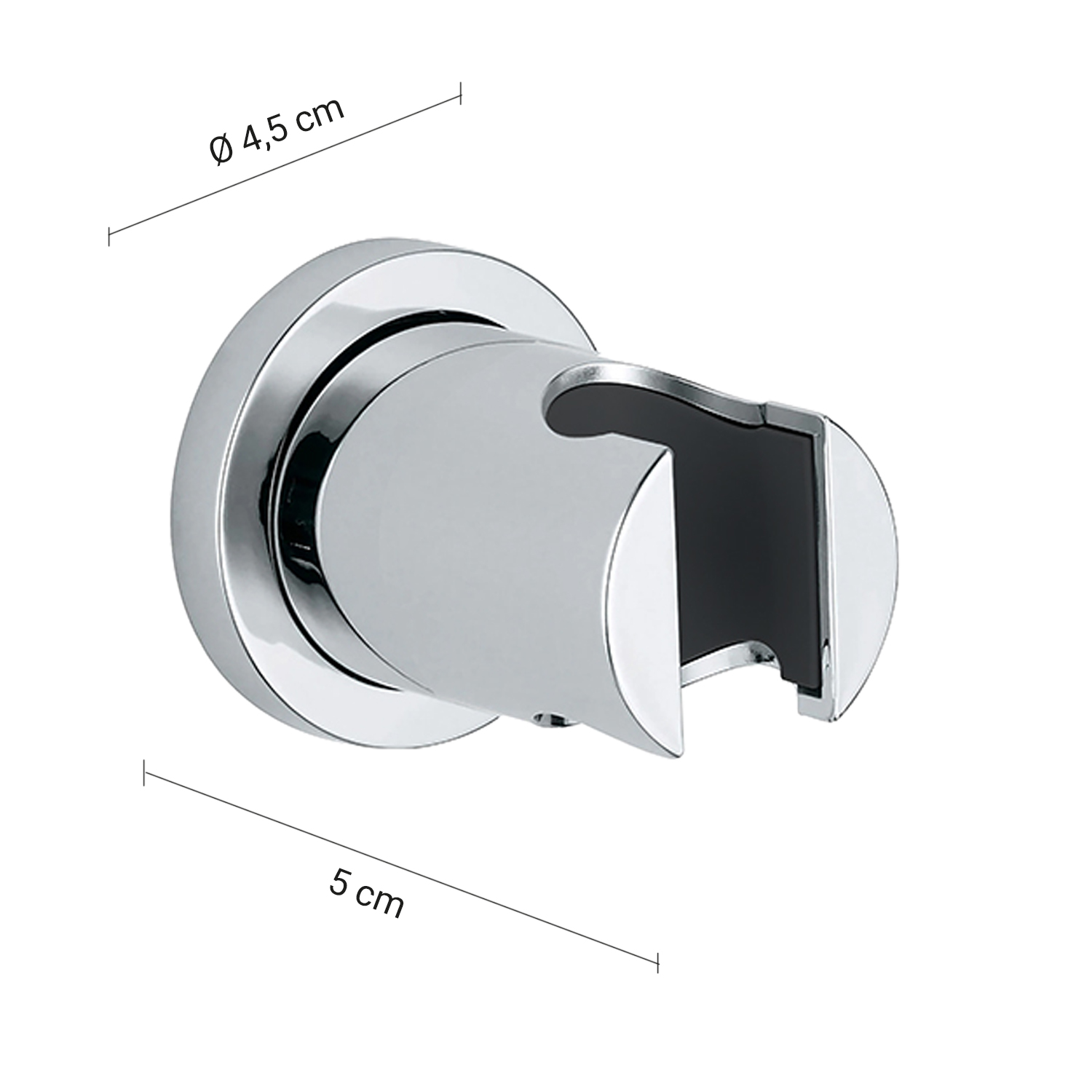 gedy-clic-pro-00-support-douchette-fixe-chrome image 2