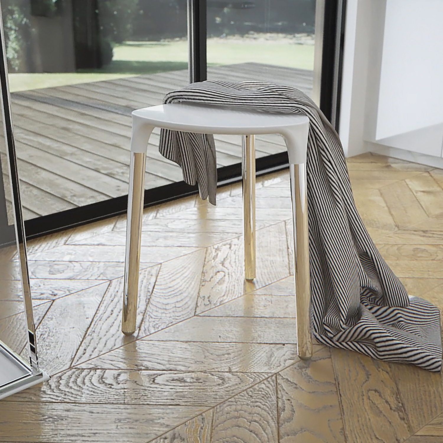 gedy-yannis-tabouret-blanc-salle-de-bain image 5