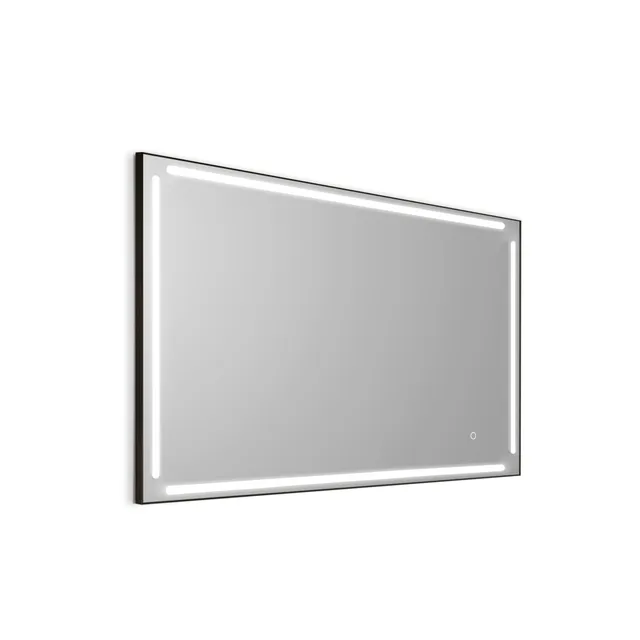 gedy-paul-miroir-salle-de-bain-120x80-cadre-noir-mat image 1
