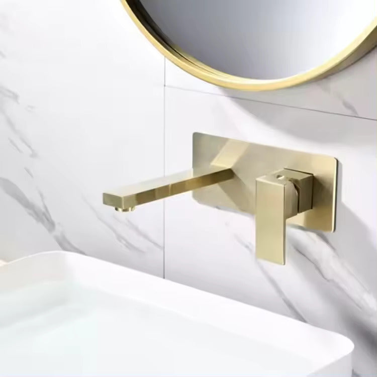 hudor-scamandre-robinet-lavabo-mural-dor-bross-laiton-3 image 2