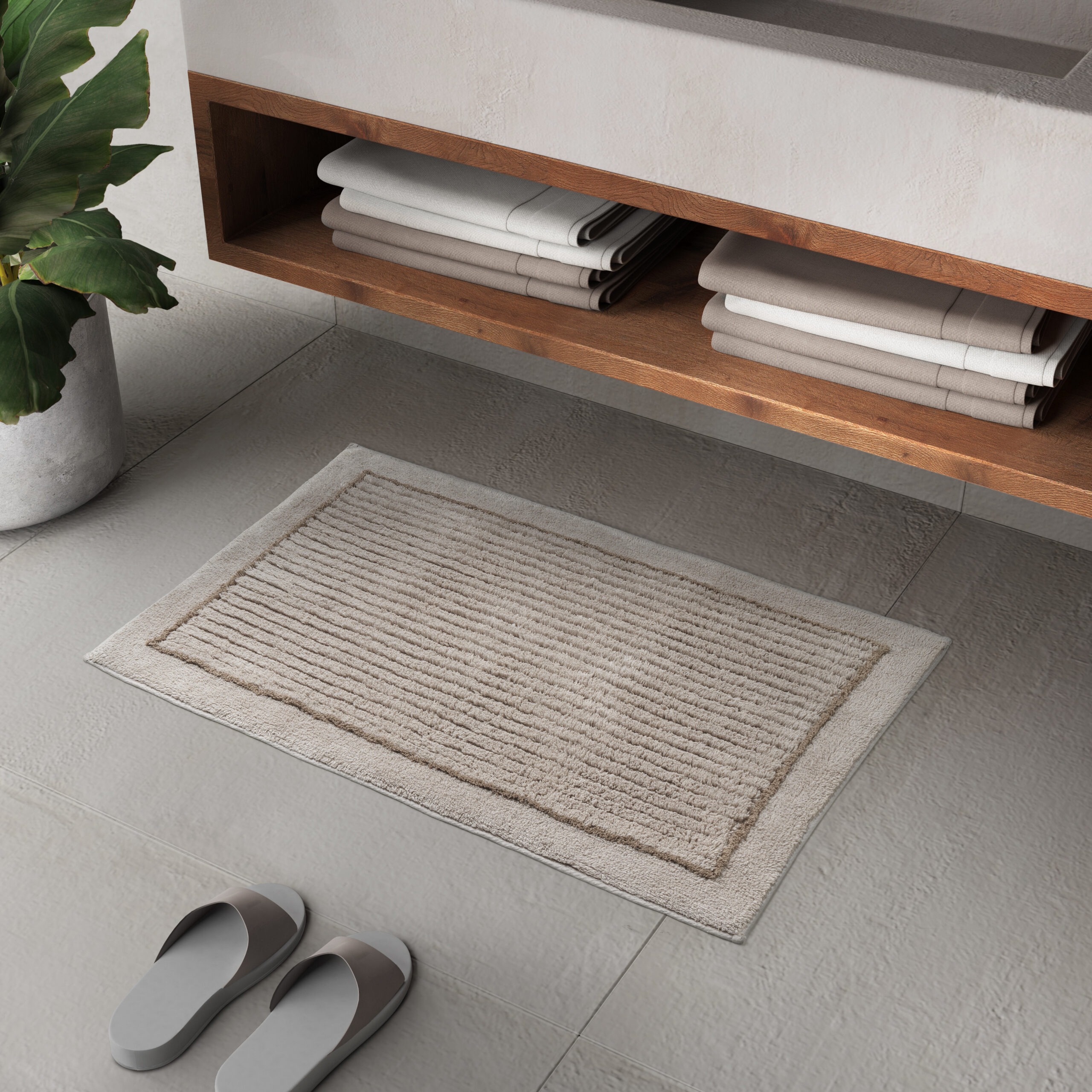 gedy-land-tapis-de-bain-50x50-beige image 4