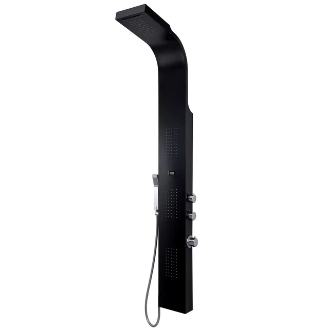gedy-spa-01-panneau-de-douche-noir-multifonction image 1