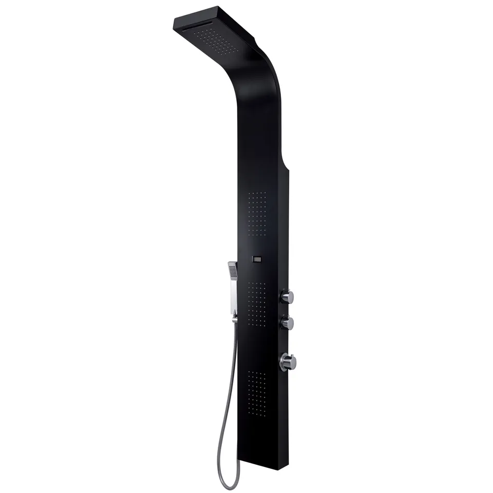 gedy-spa-01-panneau-de-douche-noir-multifonction image 1