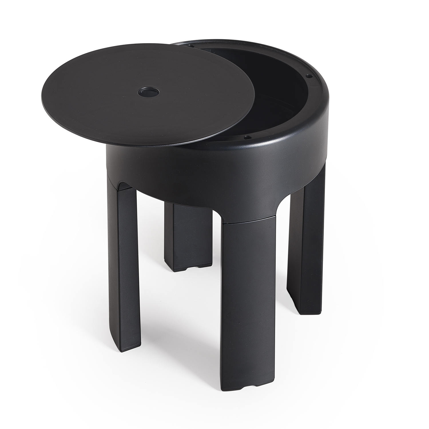 gedy-newbox-tabouret-salle-de-bain-noir-mat image 3