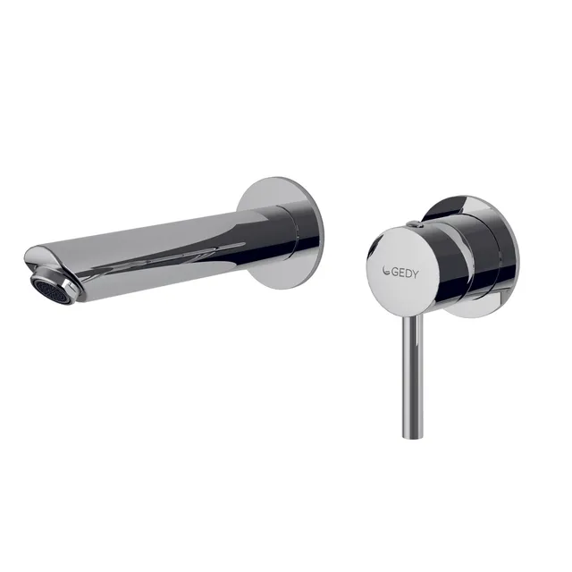 gedy-garda-mitigeur-lavabo-mural-chrome image 1