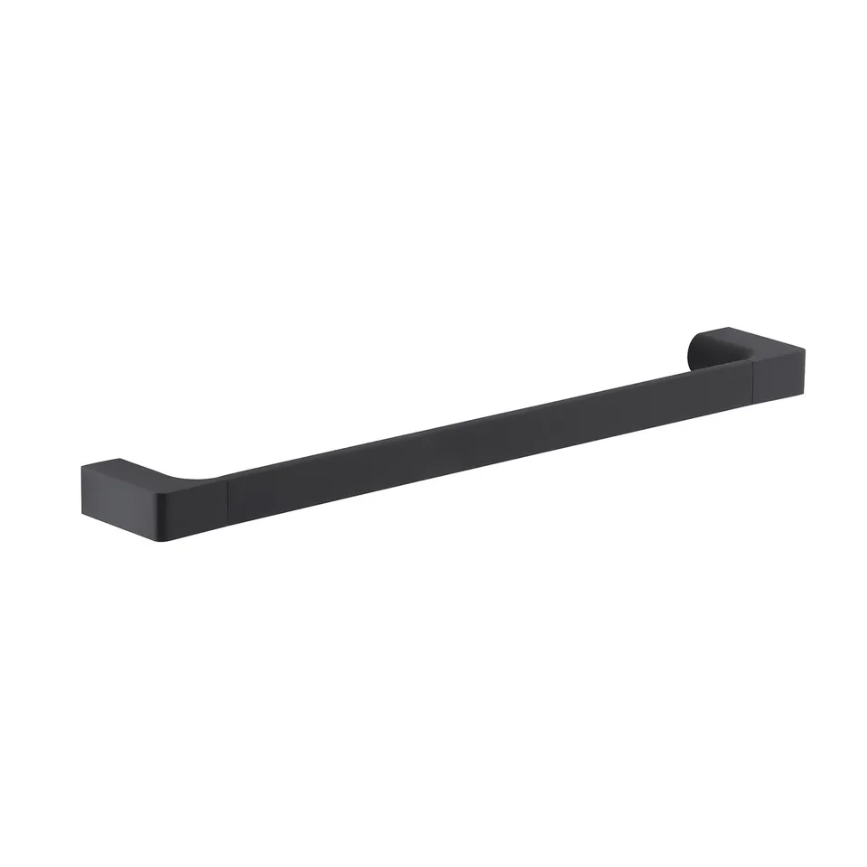 gedy-pirenei-porte-serviette-45-cm-noir-mat-fixer image 1