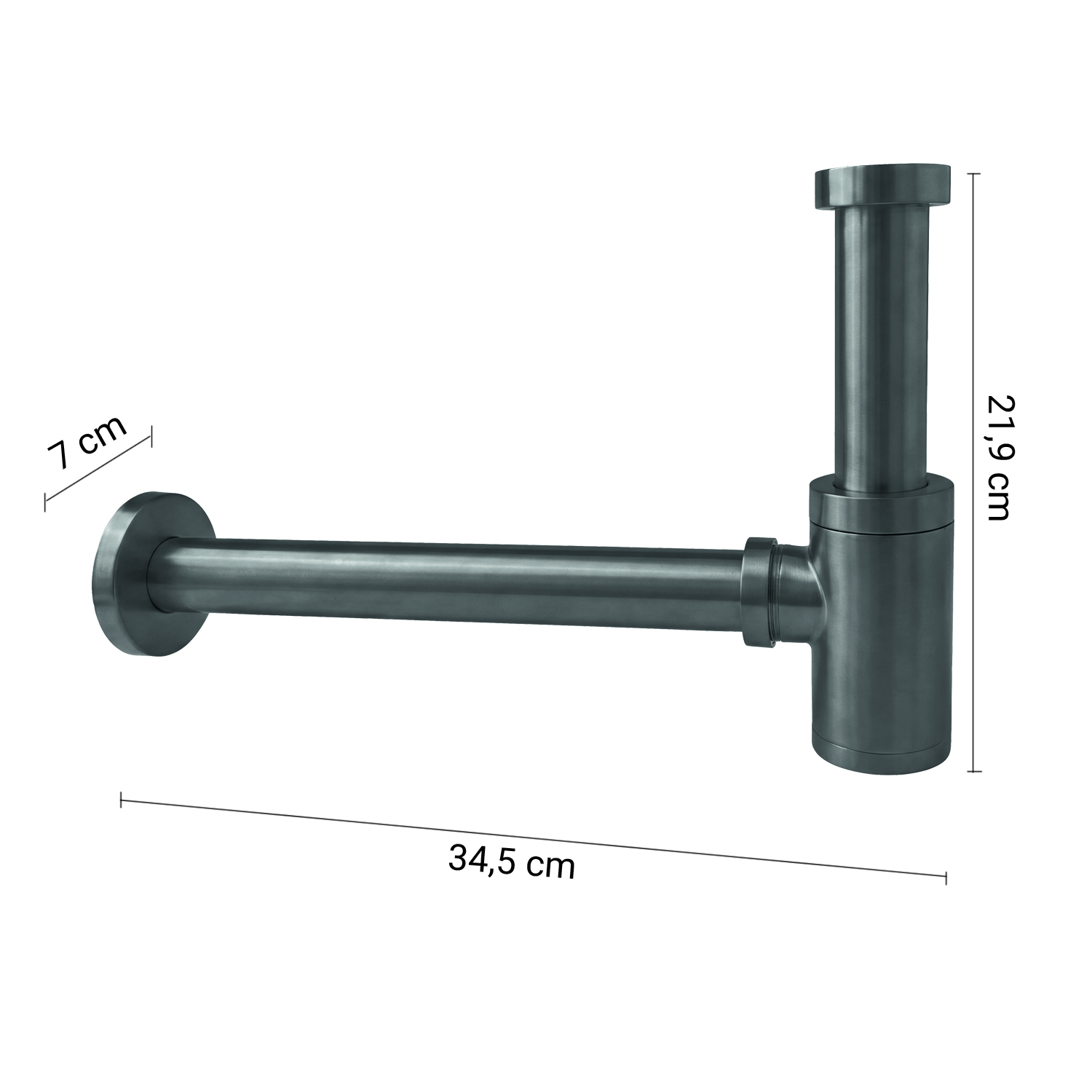 gedy-siphon-lavabo-gun-metal image 2