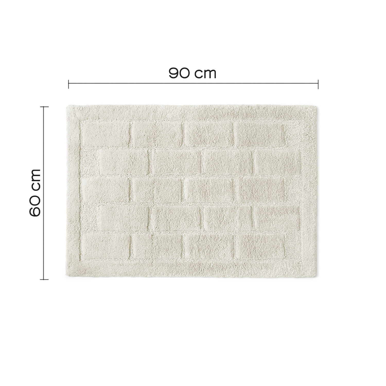 gedy-tile-tapis-de-bain-90x60-cm-blanc image 3