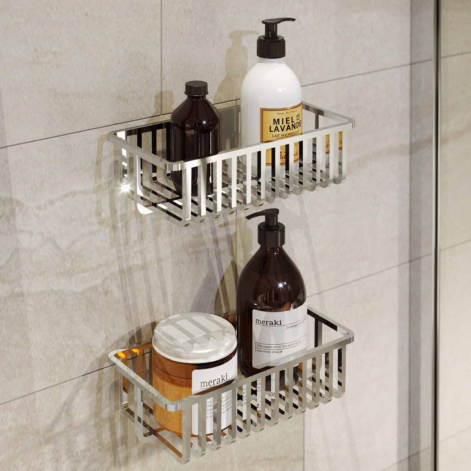 gedy-tiberio-porte-objets-douche-chrome image 3