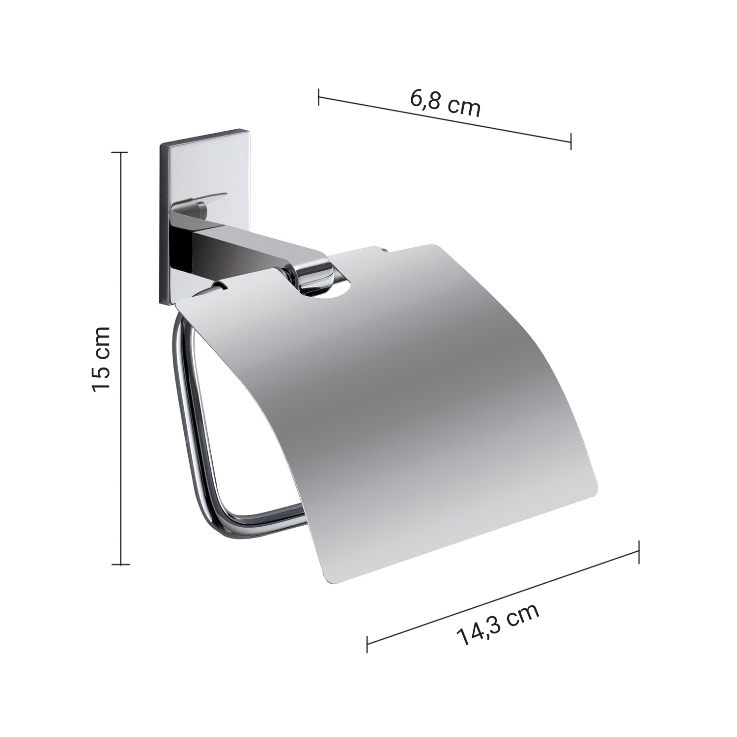 gedy-maine-porte-rouleau-couvercle-chrome image 2