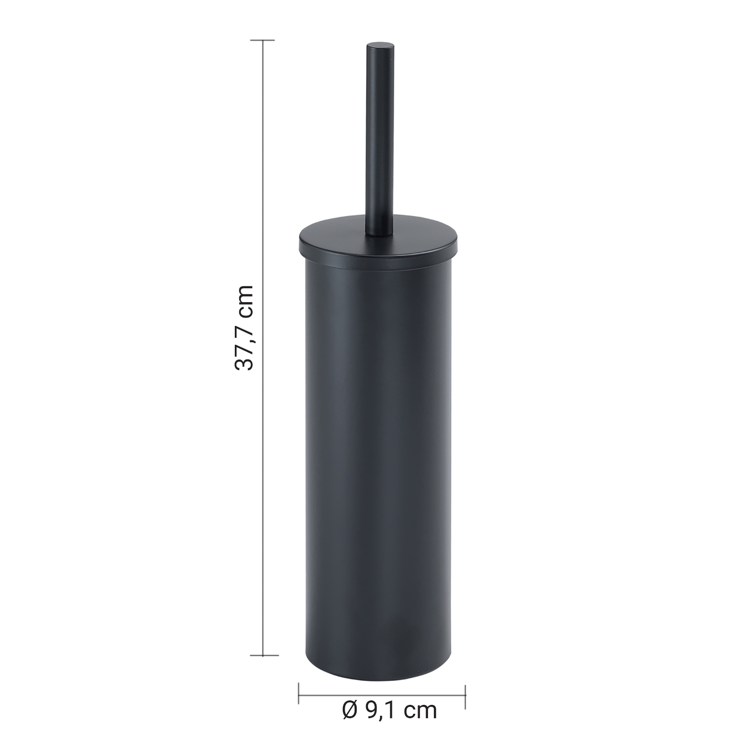 gedy-tonga-porte-brosse-wc-noir-mat image 2