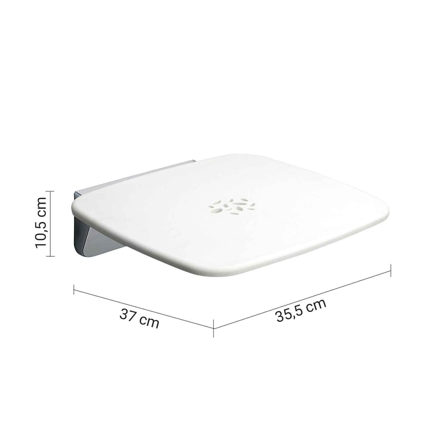 gedy-prima-classe-si-ge-de-douche-repliable-blanc image 2