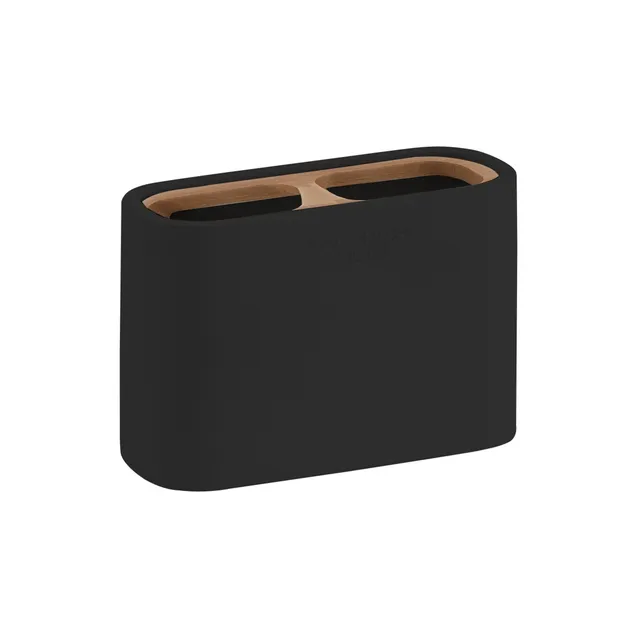gedy-ninfea-porte-brosse-dents-noir-mat image 1