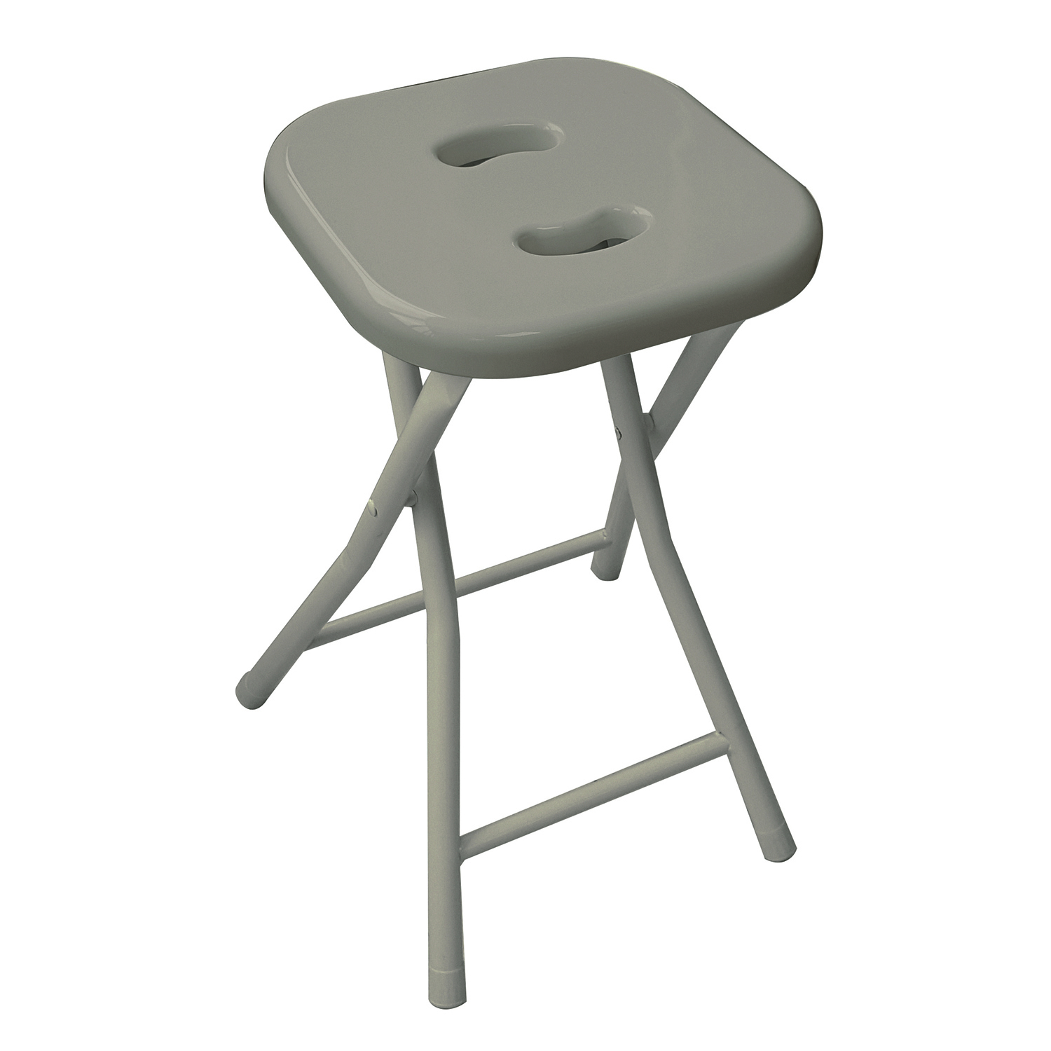 gedy-co76-tabouret-repliable-salle-de-bain-gris-tourterelle image 1