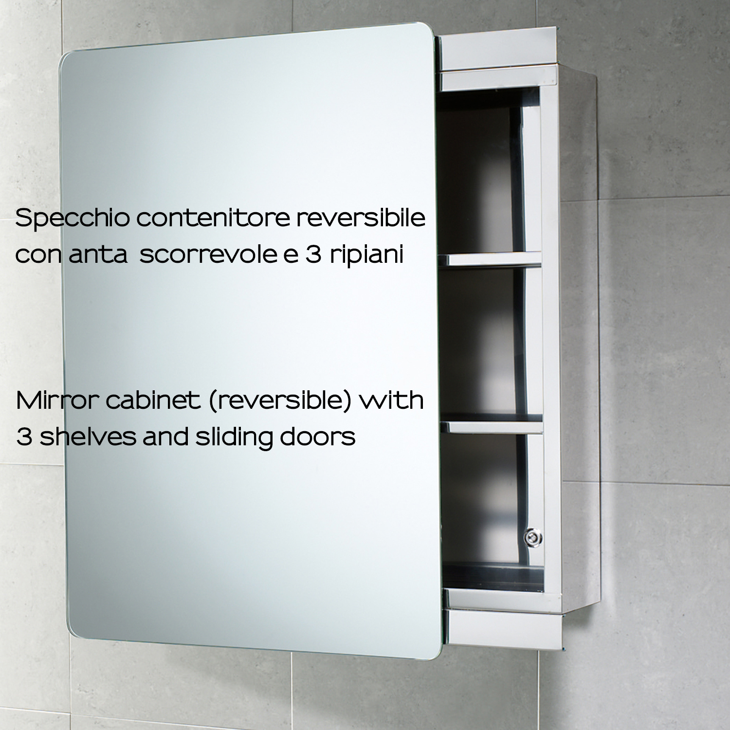 gedy-kora-armoire-r-versible-46x66-cm-polie image 3