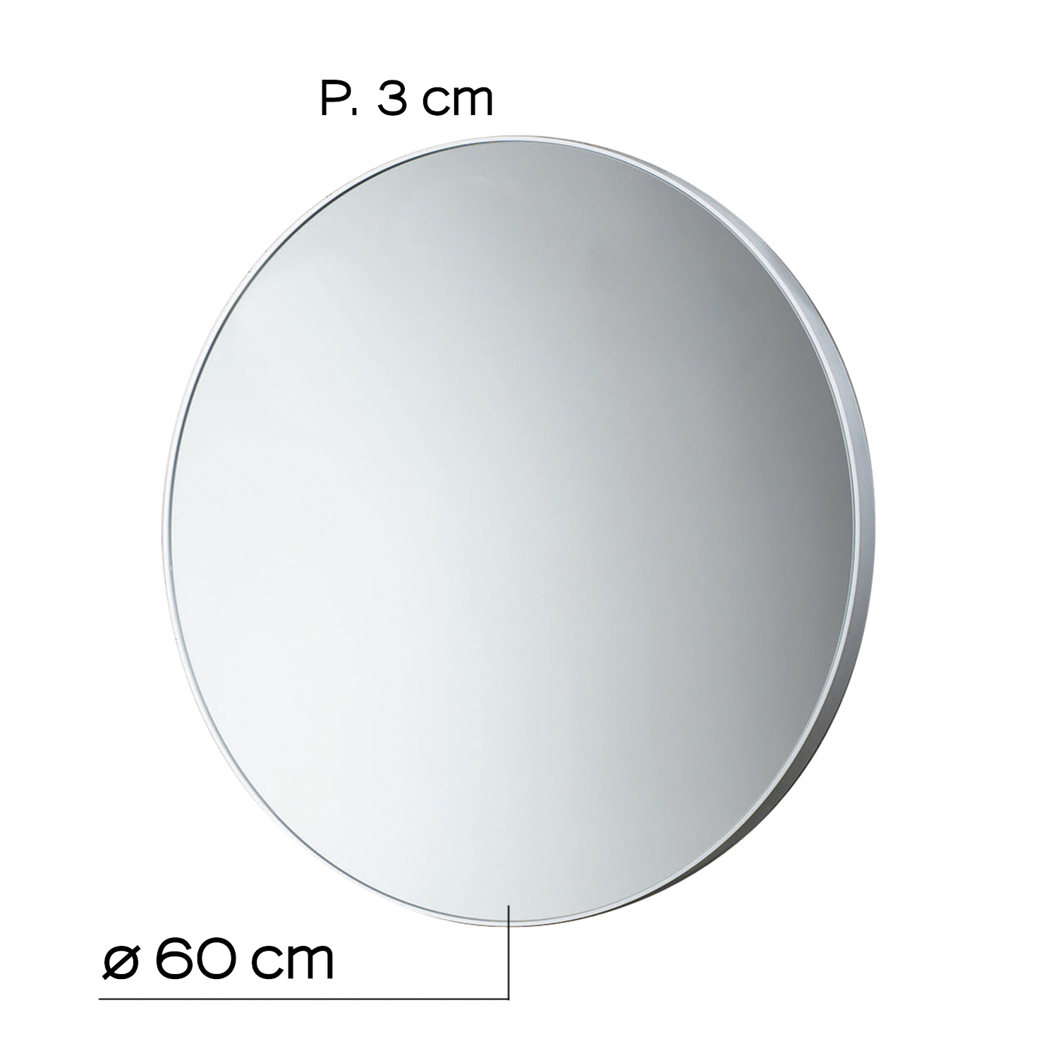 gedy-6000-miroir-rond-60-cm-cadre-blanc image 2