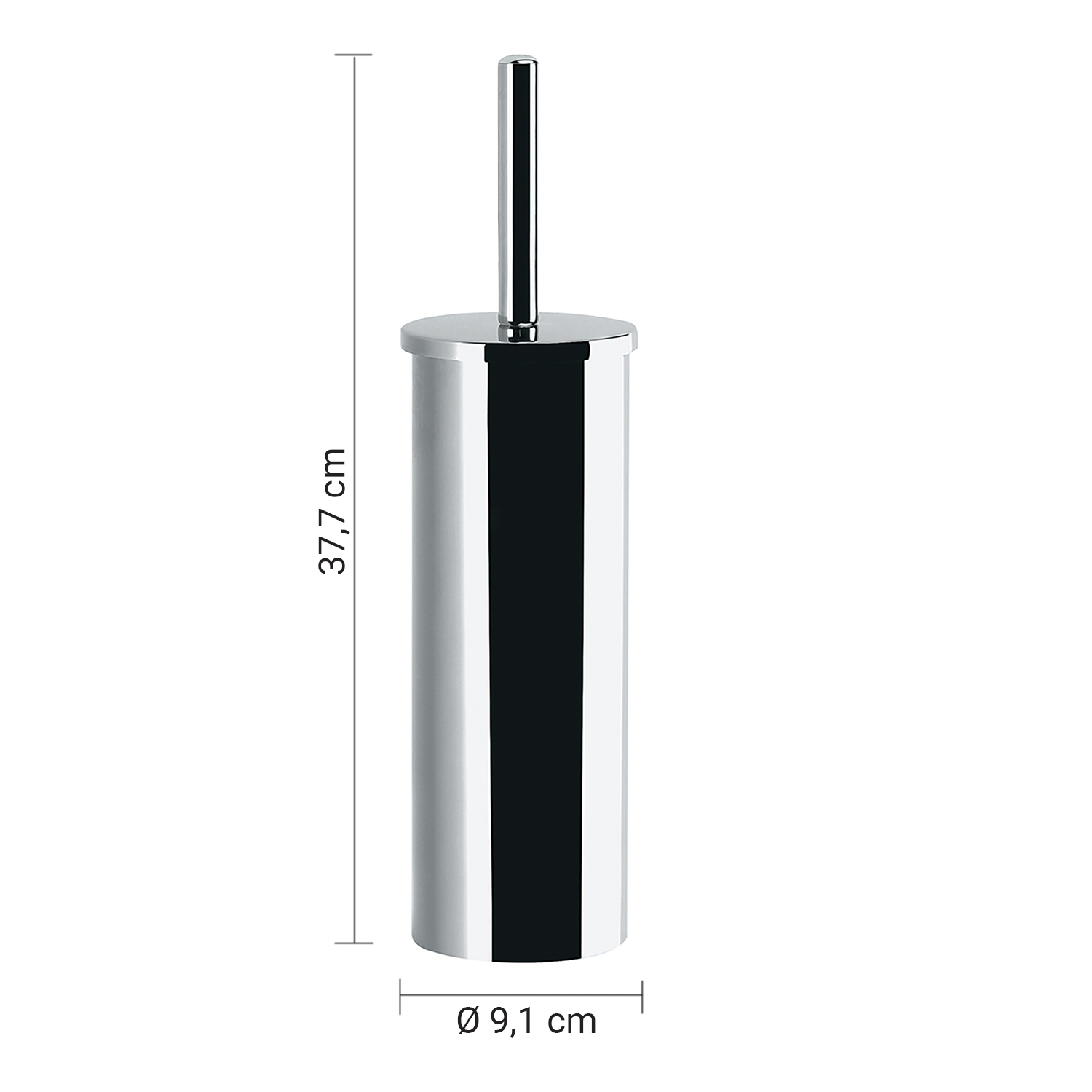 gedy-tonga-porte-brosse-wc-chrome image 2
