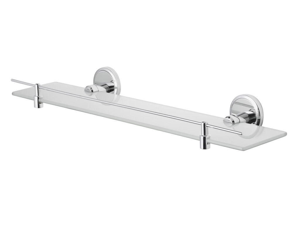 bisk-seduction-tablette-verre-salle-de-bain-chrome image 1