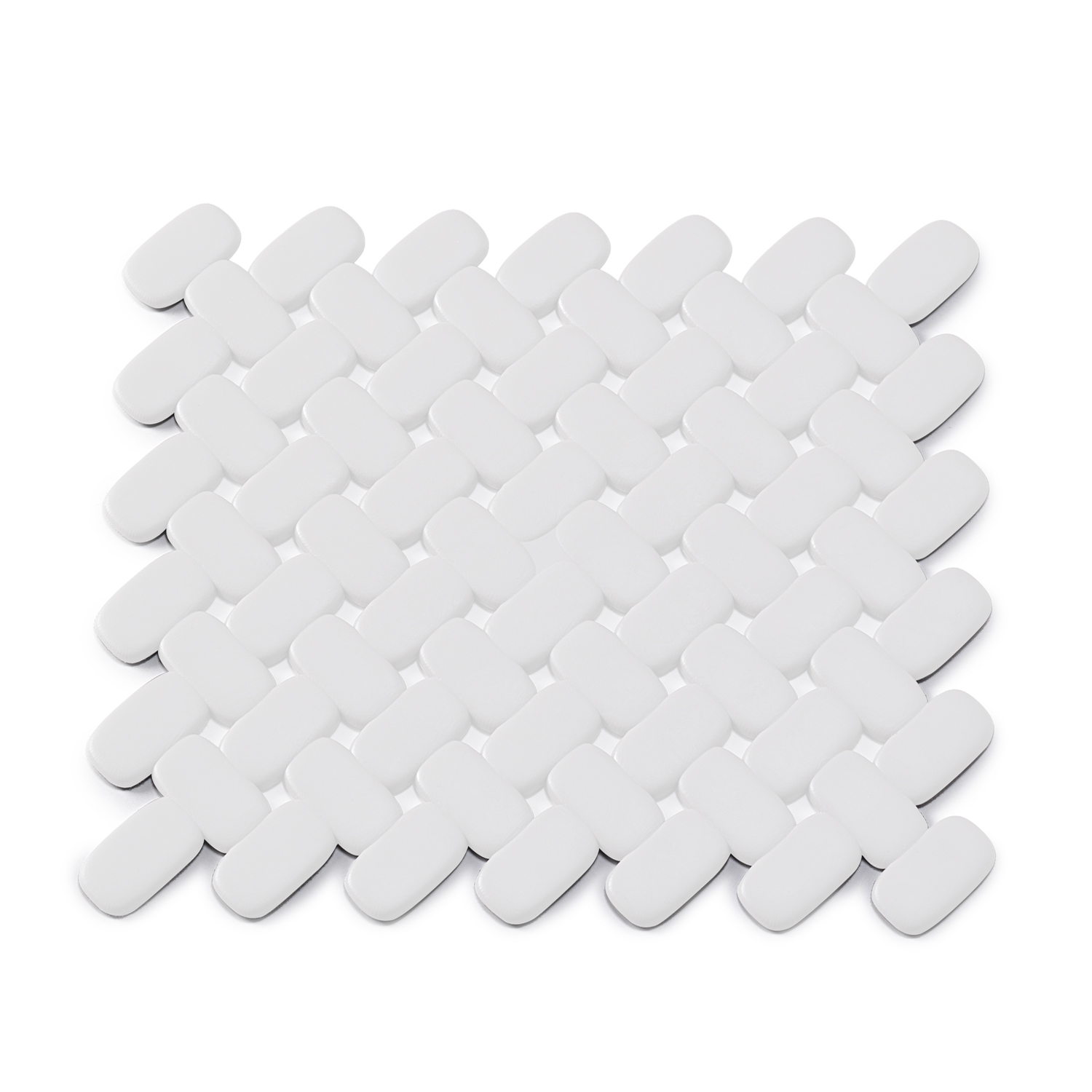 gedy-bricks-tapis-vier-26x26-cm-blanc image 1