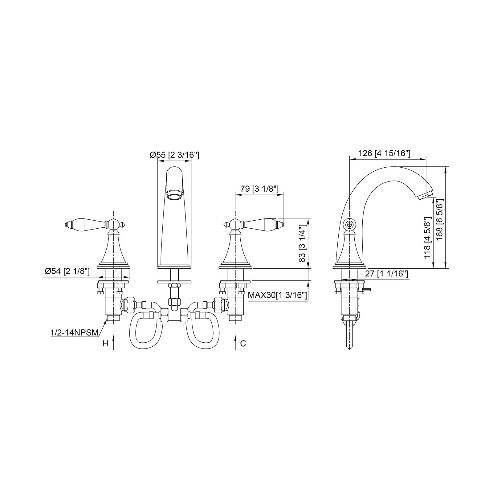 hudor-rymanthe-cr7-23-robinet-lavabo-chrom-3-trous image 5