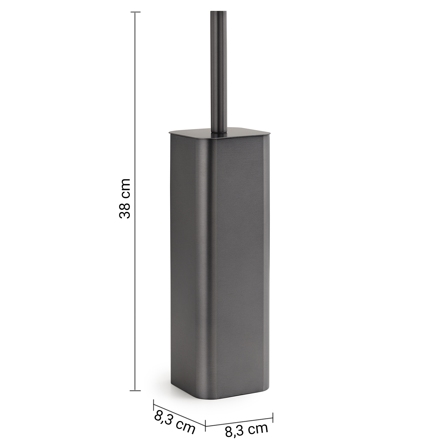 gedy-jack-porte-brosse-wc-gun-metal image 2