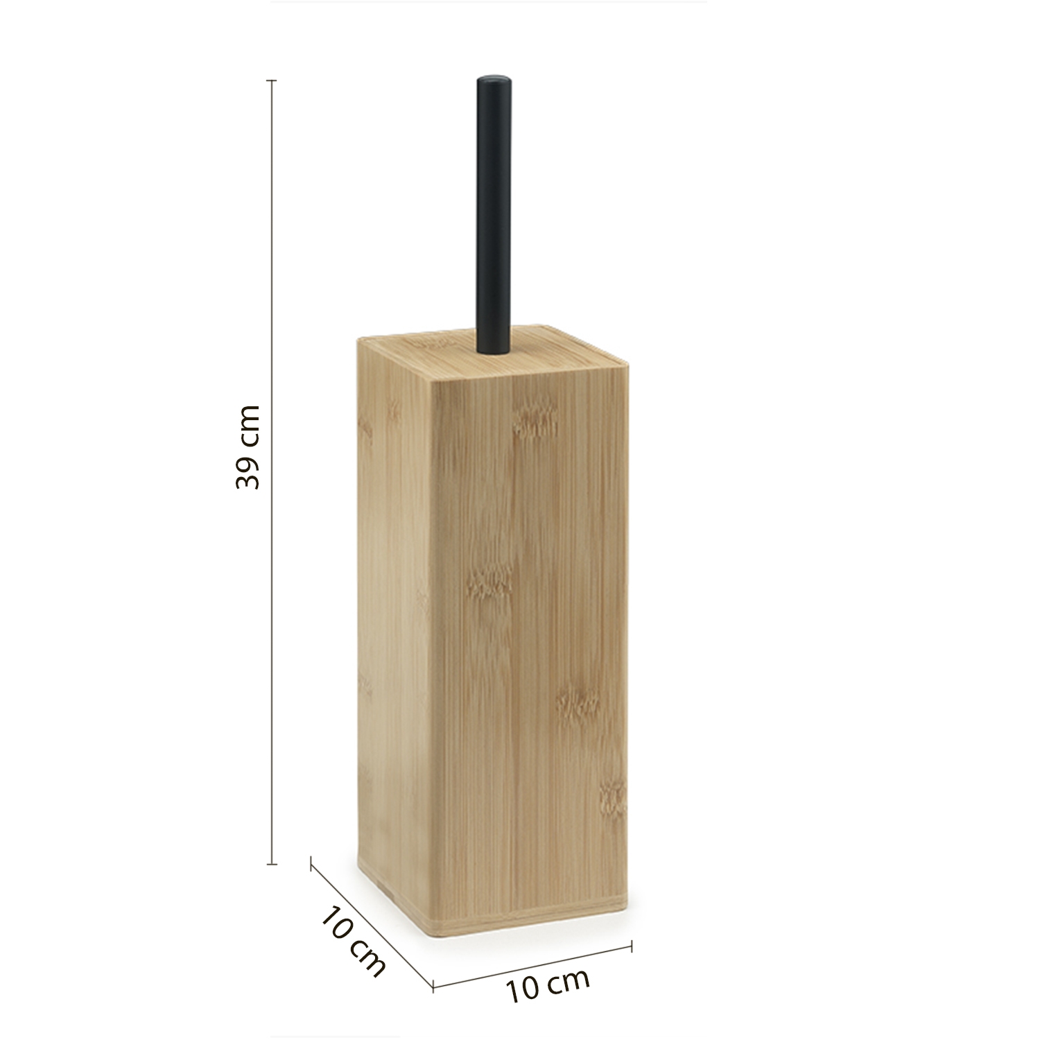 gedy-bonnie-porte-brosse-wc-naturel-noir-mat image 2