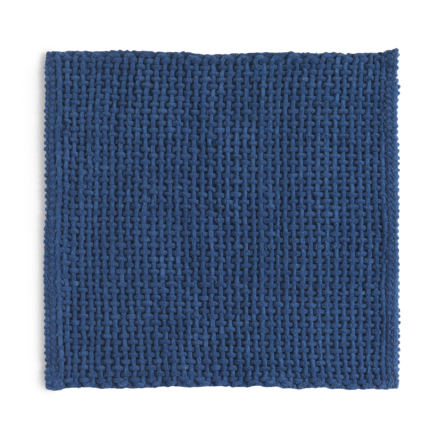 gedy-knot-tapis-de-bain-50x50-bleu image 1