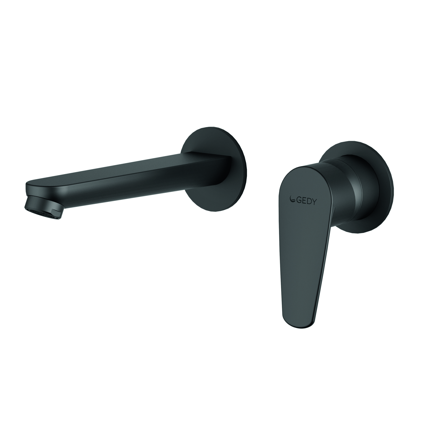 gedy-como-mitigeur-lavabo-mural-noir-mat image 1