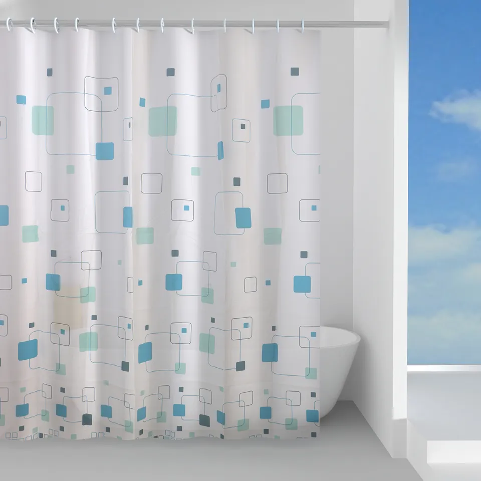 gedy-schema-rideau-de-douche-180x200-bleu-turquoise image 1