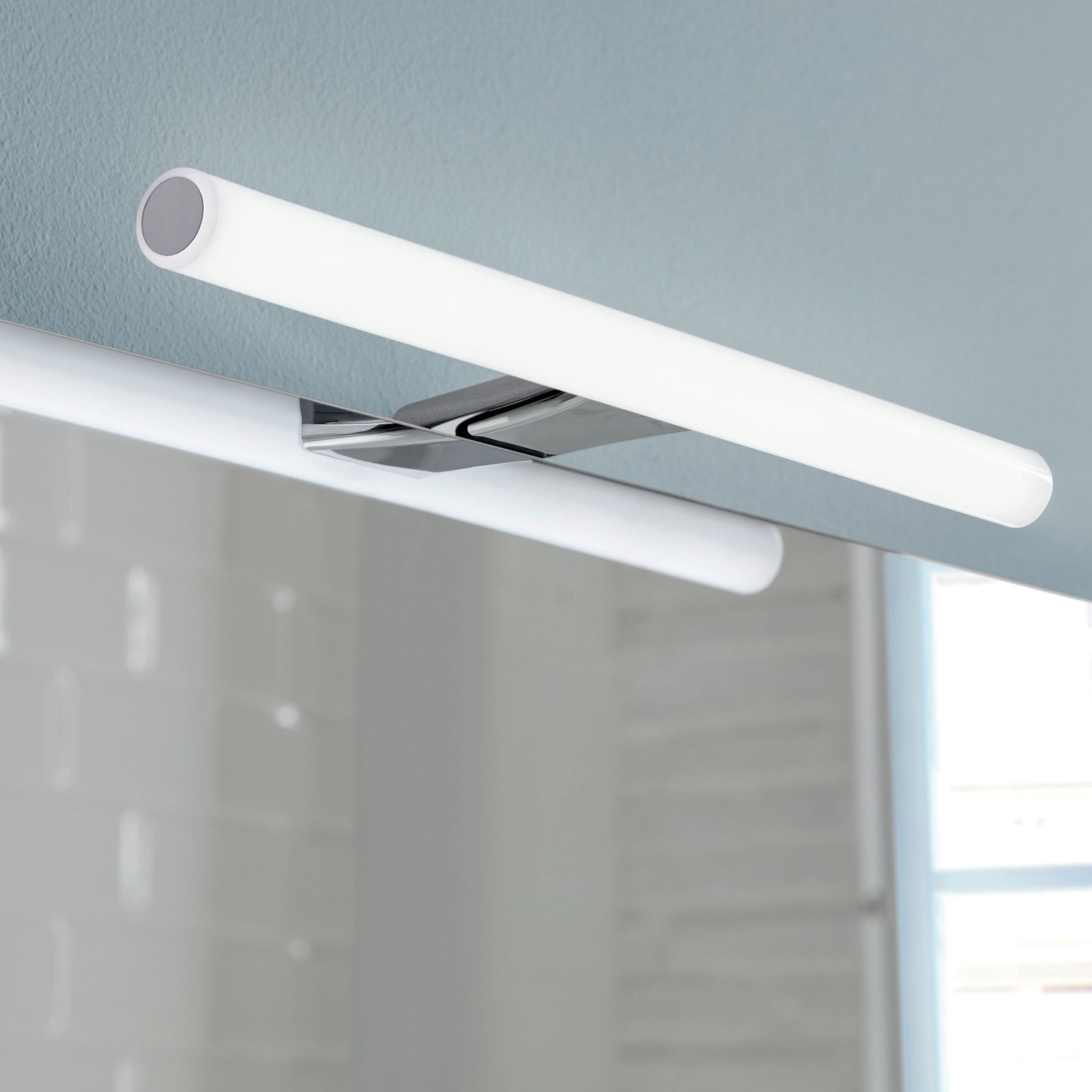 gedy-kos-applique-led-miroir-30-cm-chrome-salle-de-bain image 1