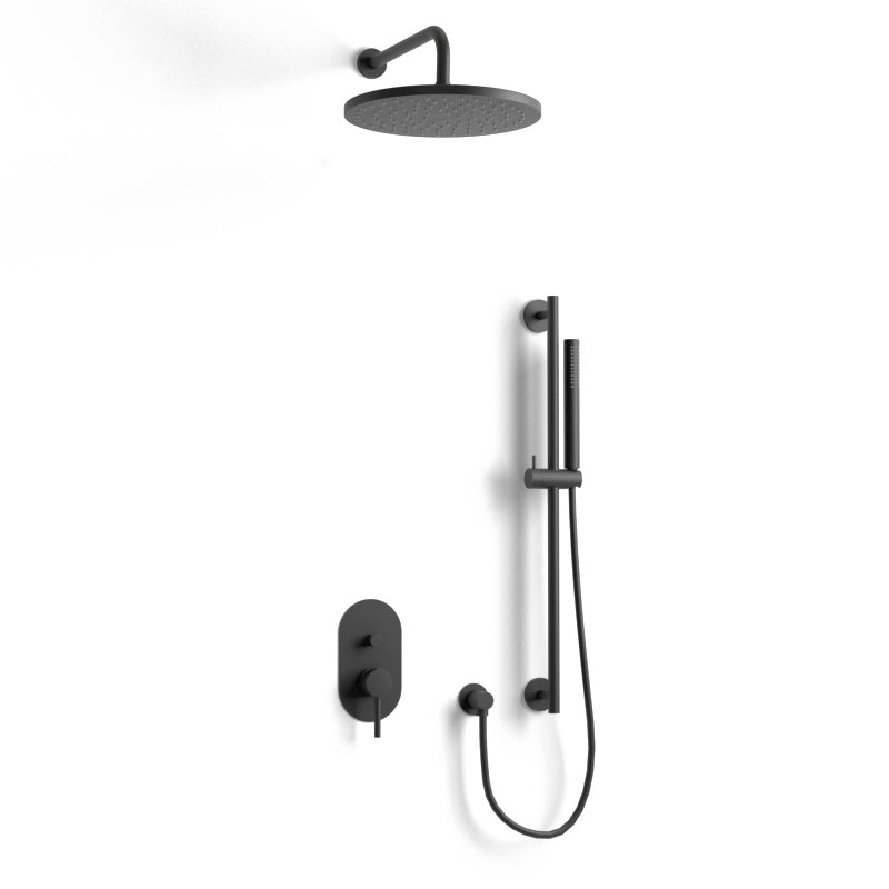 hudor-c-phise-sc85-douche-encastr-e-noir-mat-effet-pluie image 1