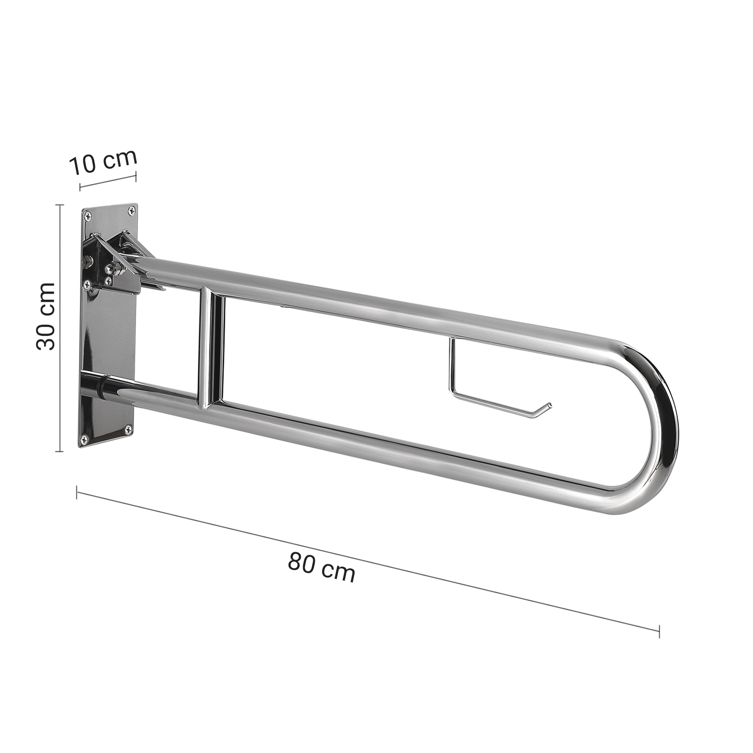 gedy-snug-barre-soutien-repliable-chrome image 2