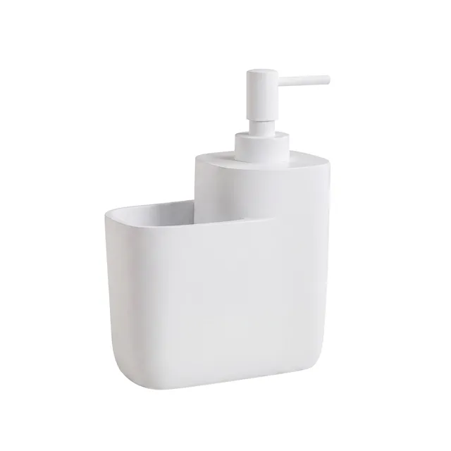 gedy-ylenia-distributeur-savon-porte-brosse-dents-blanc-mat image 1