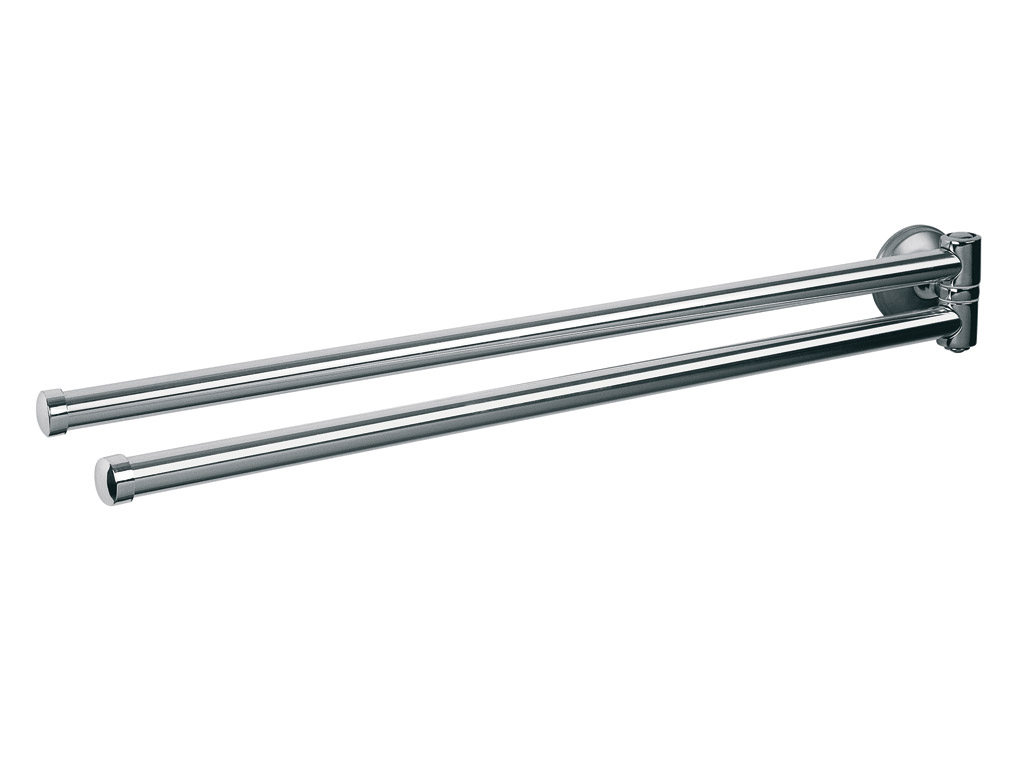 bisk-dakota-porte-serviettes-2-barres-mobiles-chrome image 1