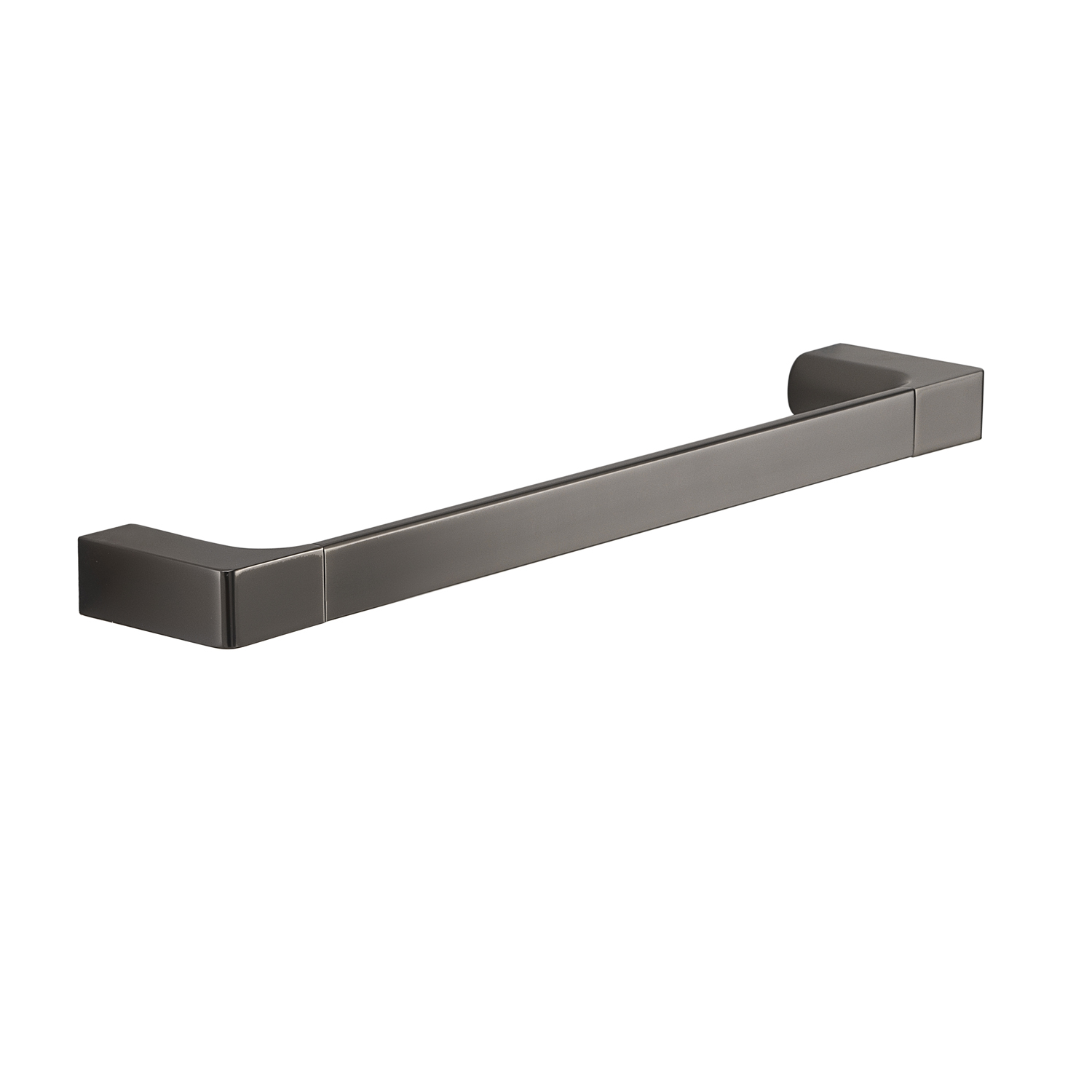gedy-pirenei-porte-serviette-mural-35-cm-gun-metal image 1