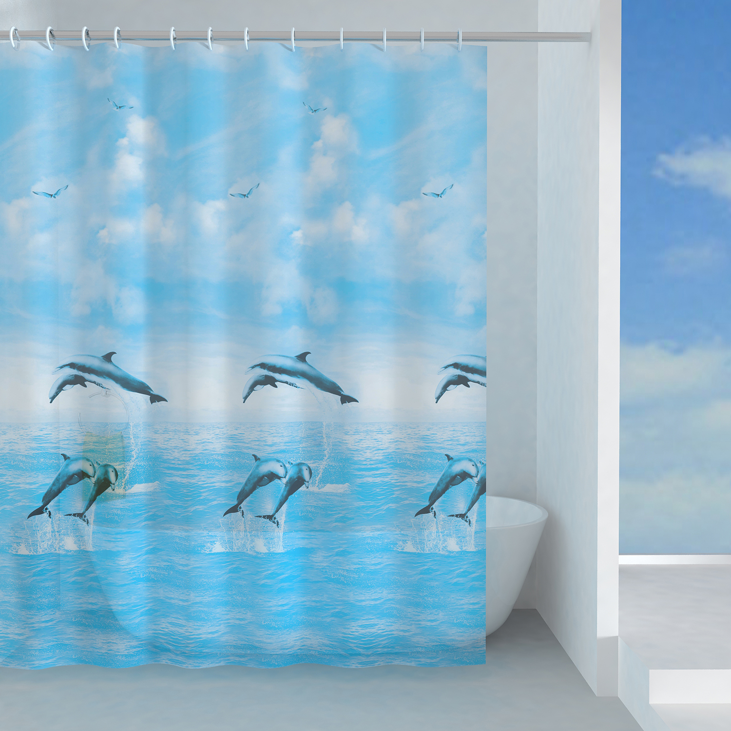 gedy-jump-rideau-de-douche-180x200-cm-gris image 1