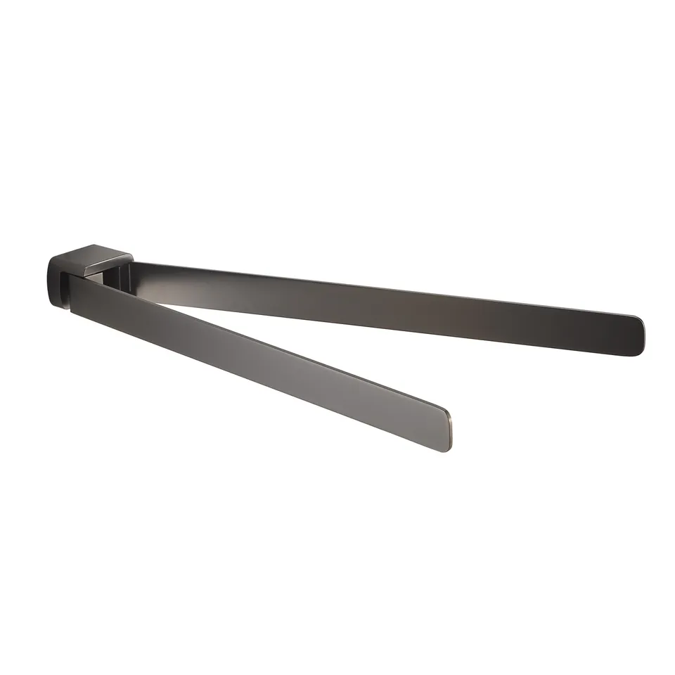 gedy-pirenei-porte-serviette-r-glable-gun-metal image 1