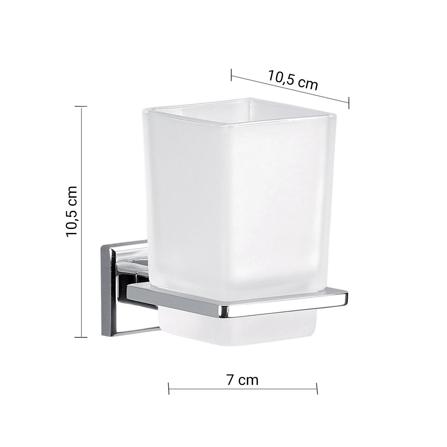 gedy-colorado-gobelet-porte-brosse-dents-chrome image 2