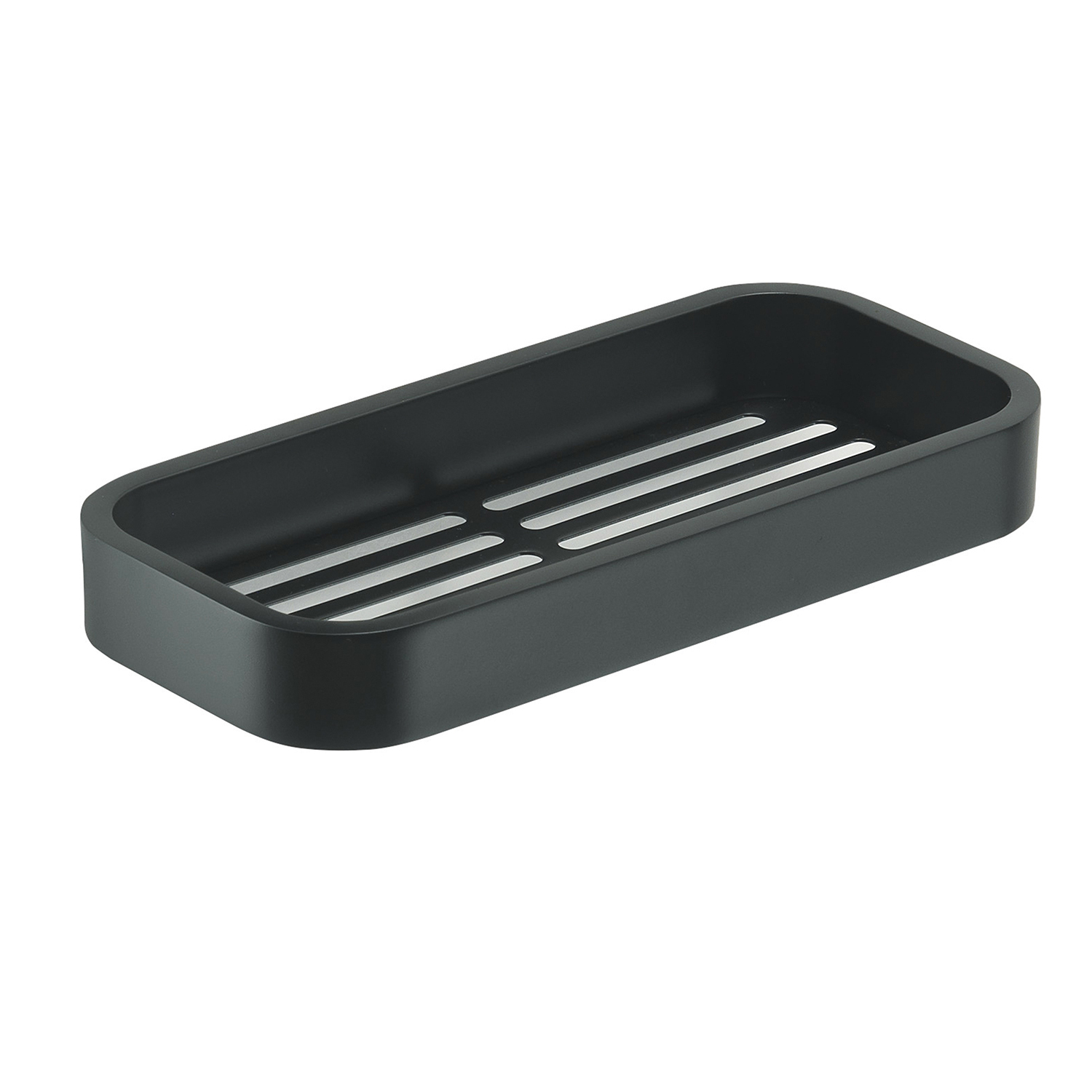 gedy-outline-porte-objets-douche-noir-mat image 1